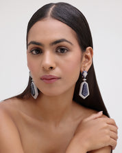 Shield - It Earrings ( Blue ) | AMARIS JEWELS | Fine Jewelry 