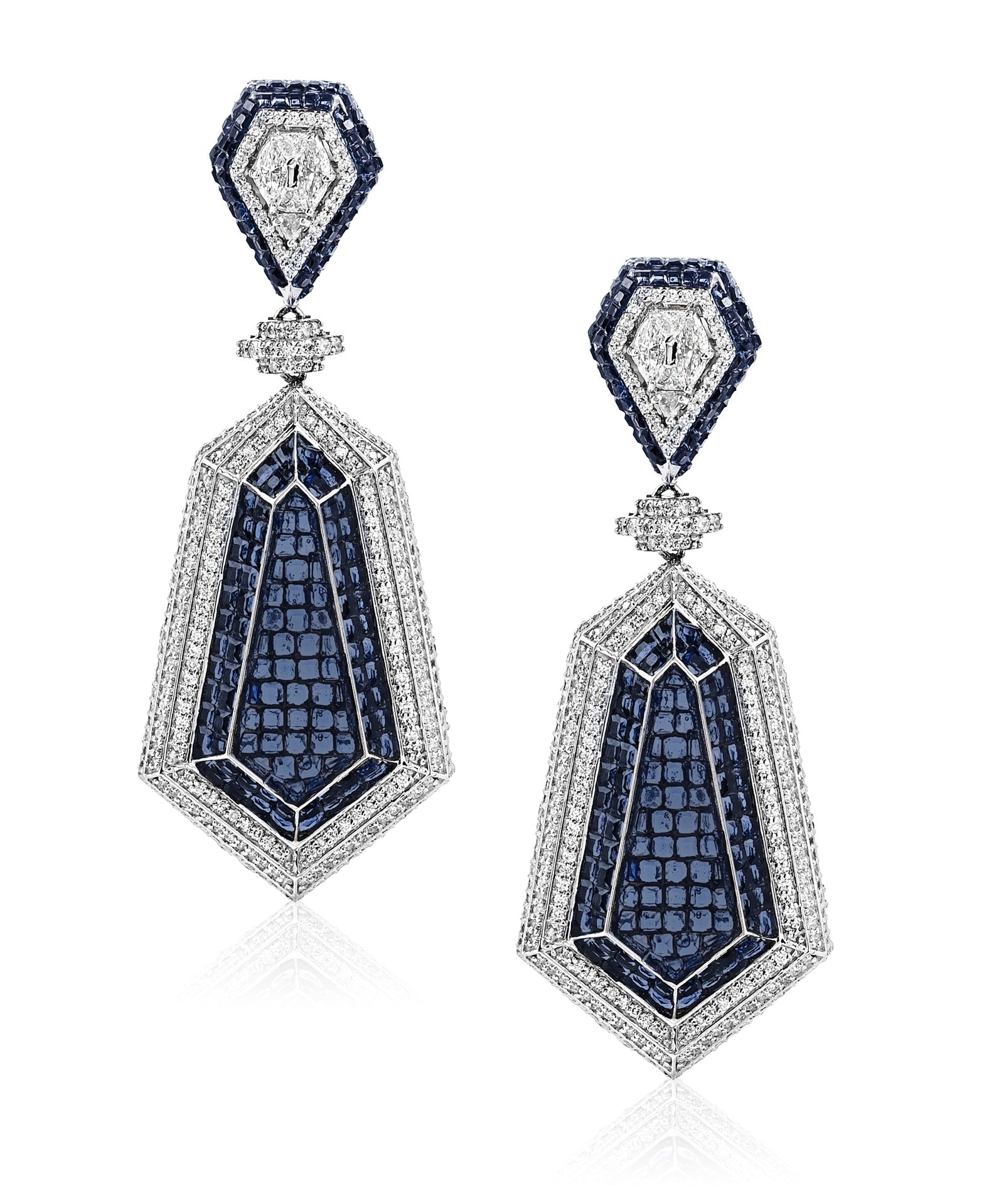 Shield - It Earrings ( Blue ) | AMARIS JEWELS | Fine Jewelry 