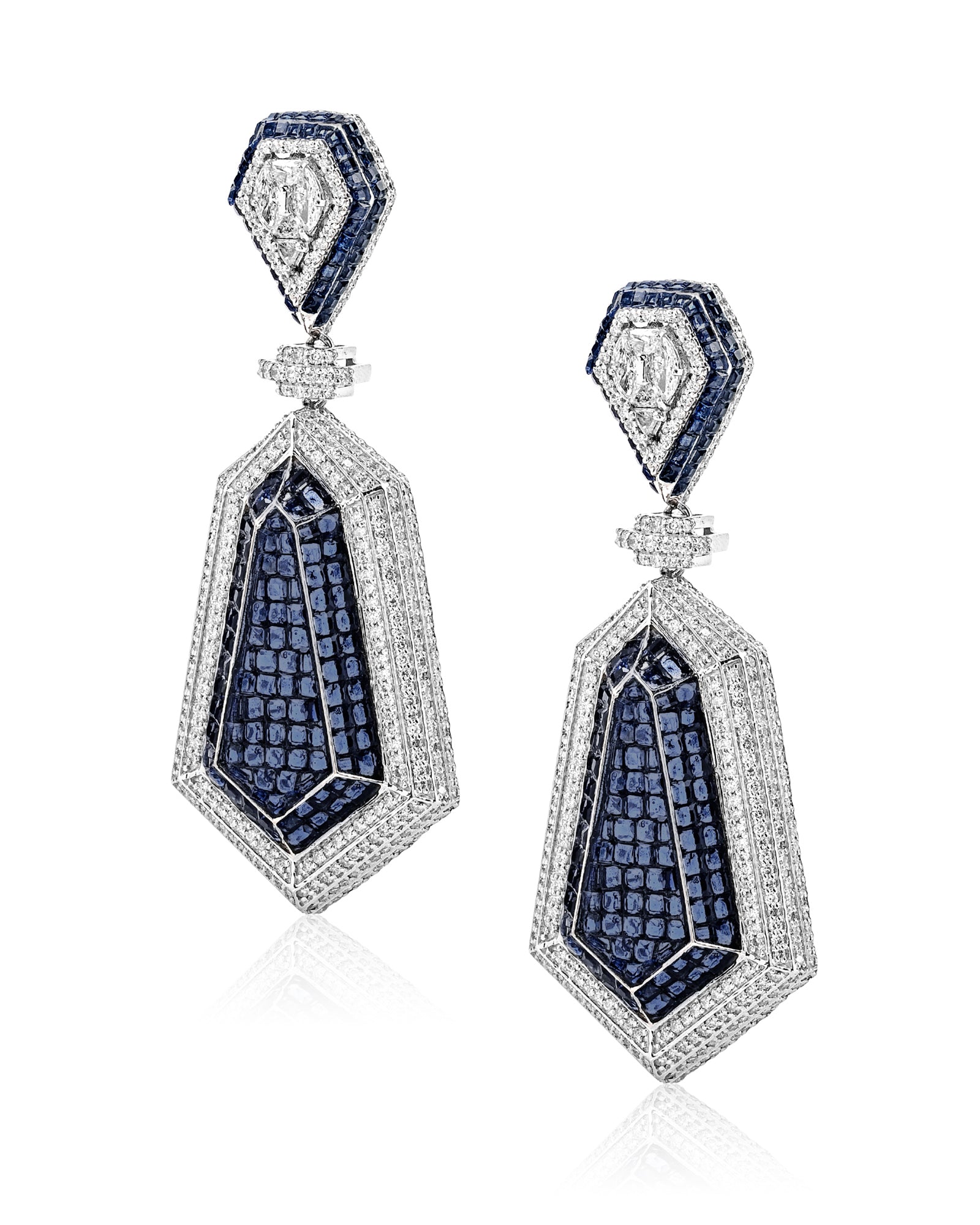 Shield - It Earrings ( Blue ) | AMARIS JEWELS | Fine Jewelry 