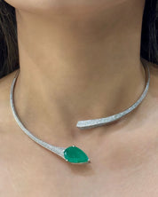 Shield It Emerald Necklace