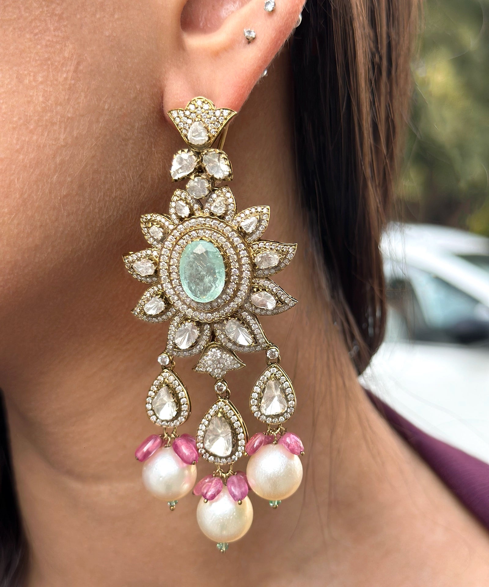 Sitara Garden Earrings | AMARIS JEWELS | Fine Jewelry 