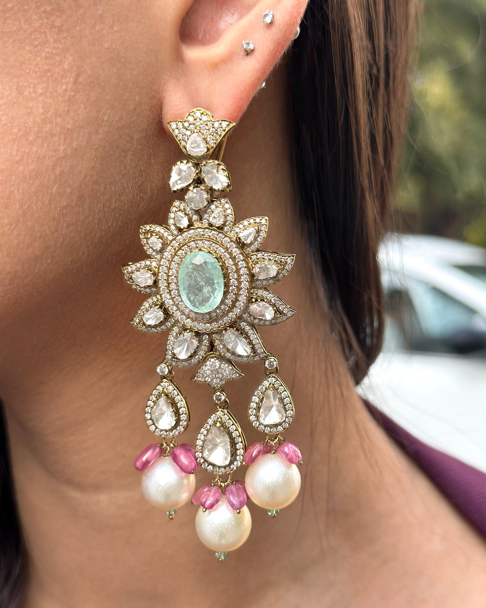 Sitara Garden Earrings | AMARIS JEWELS | Fine Jewelry 