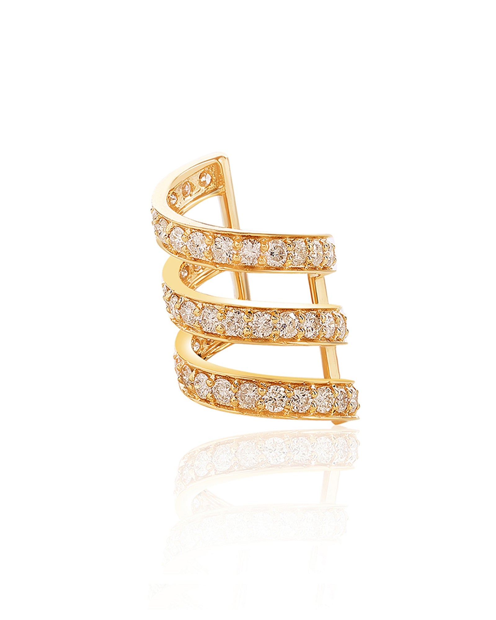 Spiral Stack Ear Cuff | AMARIS JEWELS | Fine Jewelry 