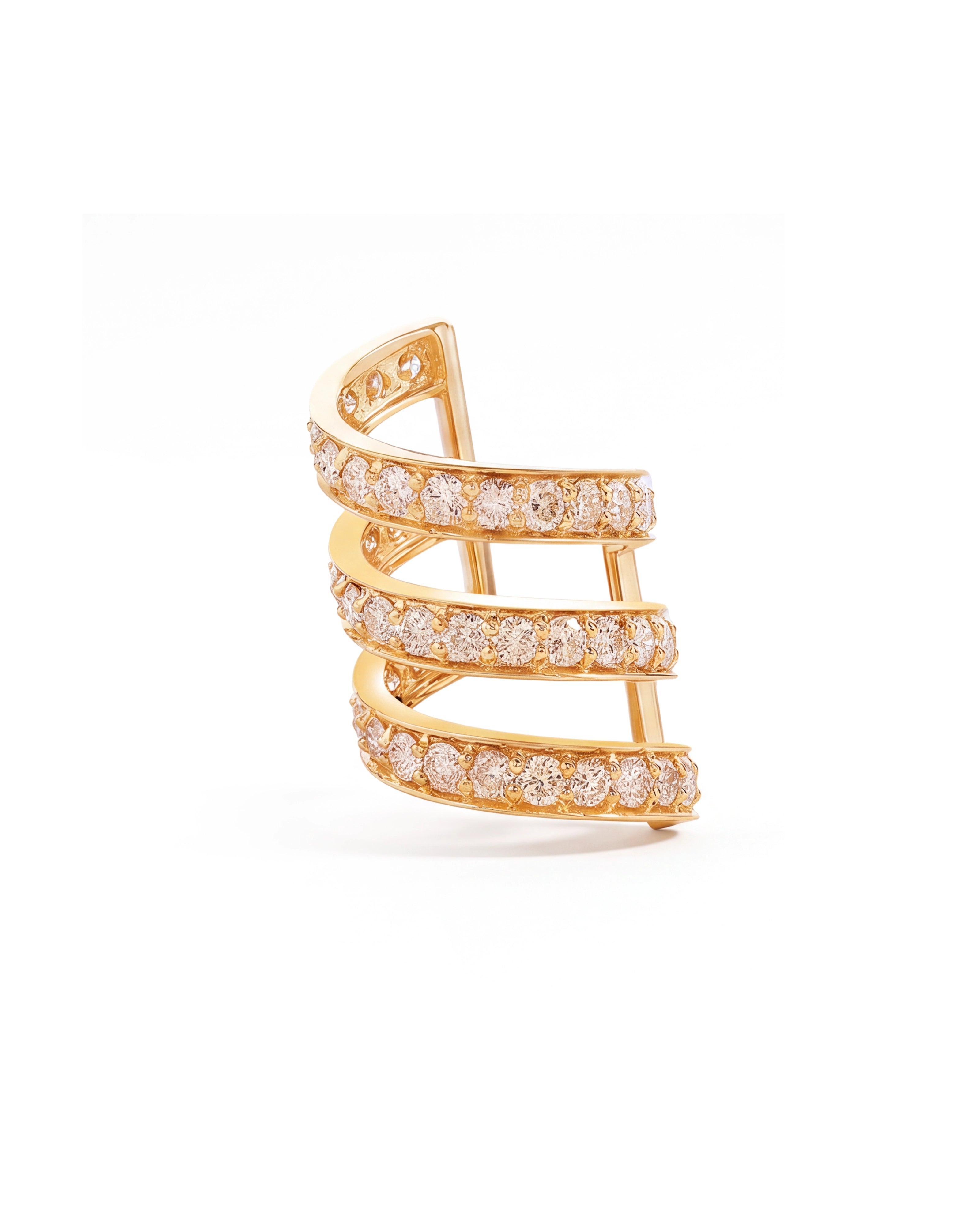 Spiral Stack Ear Cuff | AMARIS JEWELS | Fine Jewelry