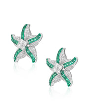 Star Pop Emerald Studs | AMARIS JEWELS | Fine Jewelry 