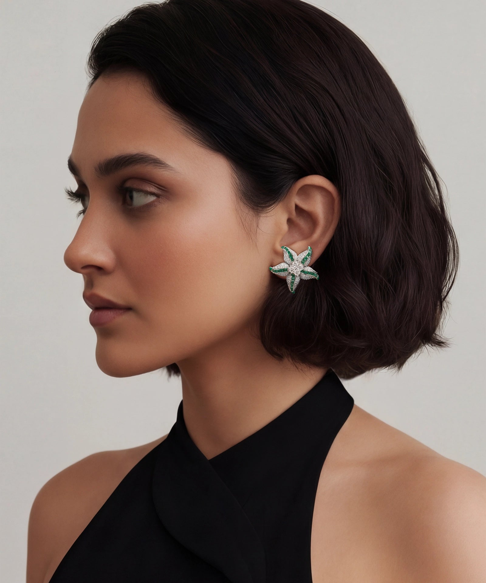 Star Pop Emerald Studs | AMARIS JEWELS | Fine Jewelry 