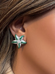 Star Pop Emerald Studs | AMARIS JEWELS | Fine Jewelry 