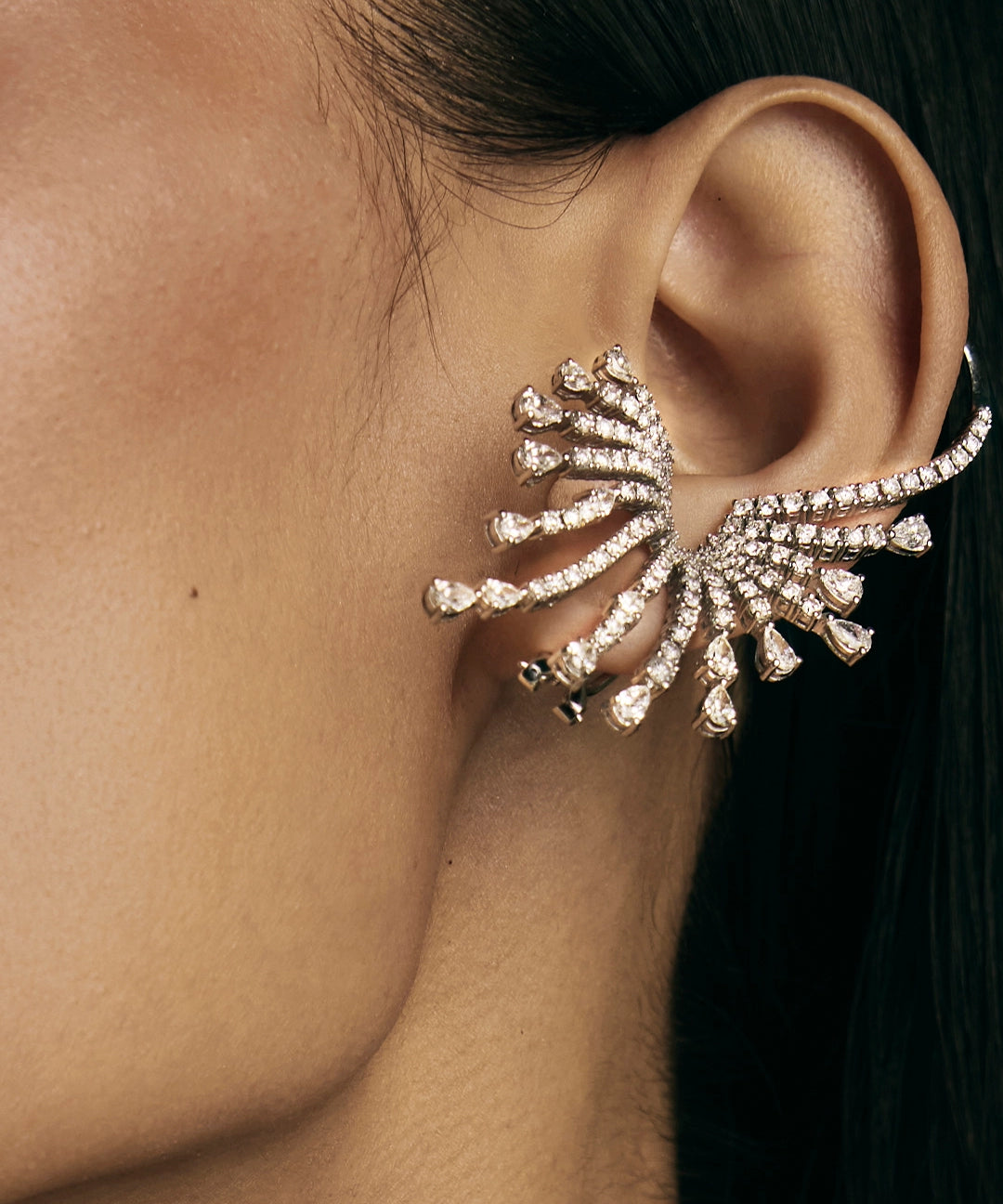 Starburst Diamond Ear Cuffs | AMARIS JEWELS | Fine Jewelry 