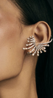 Starburst Diamond Ear Cuffs | AMARIS JEWELS | Fine Jewelry 