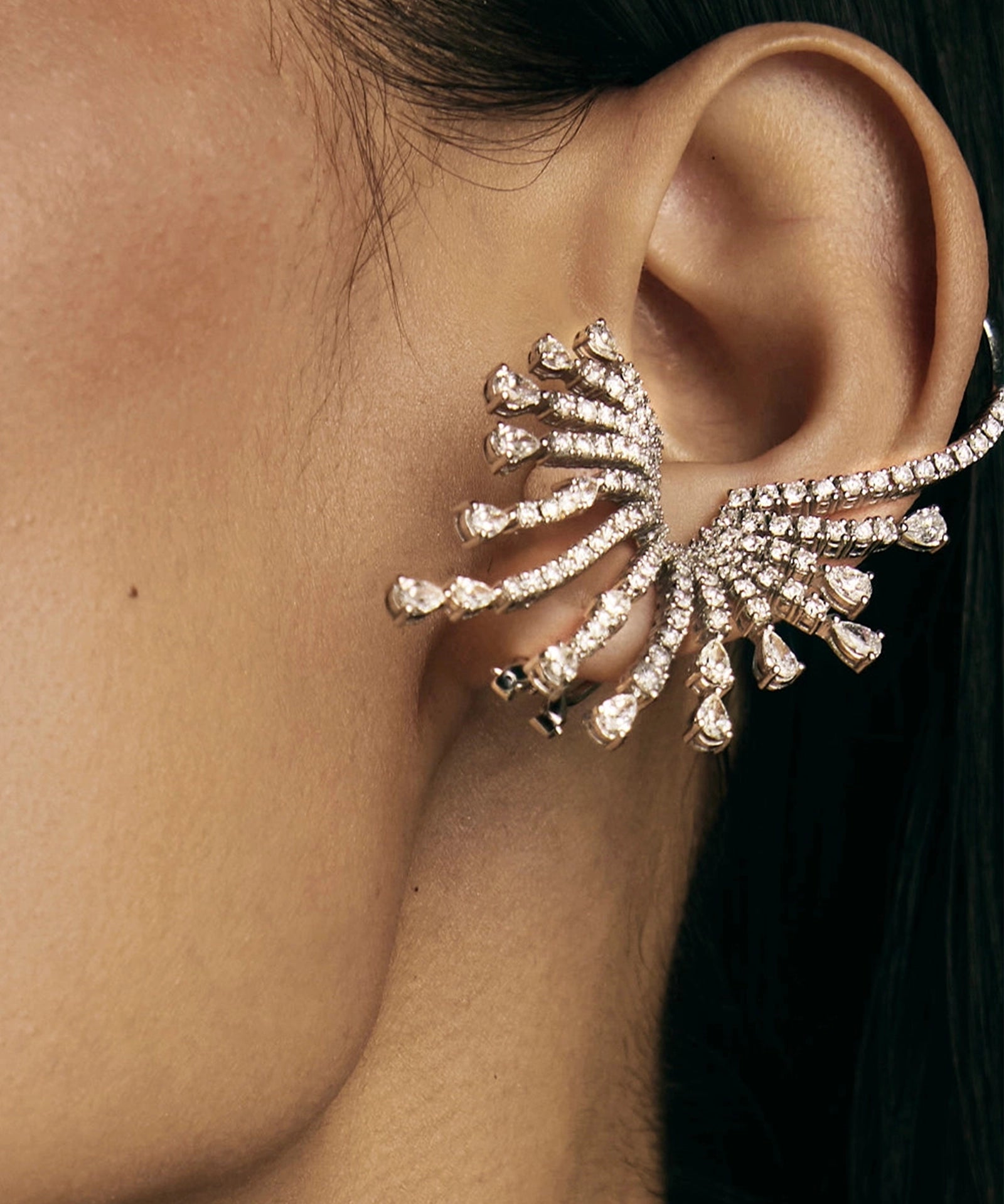Starburst Diamond Ear Cuffs | AMARIS JEWELS | Fine Jewelry 