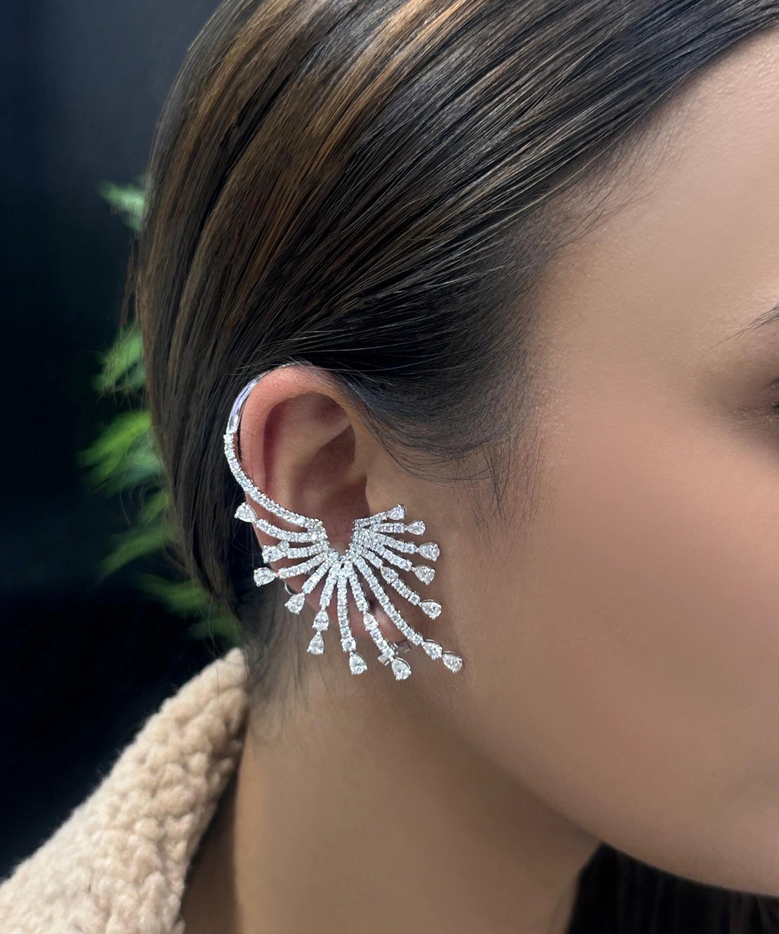 Starburst Diamond Ear Cuffs | AMARIS JEWELS | Fine Jewelry 