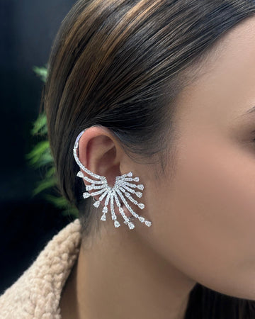 Starburst Diamond Ear Cuffs