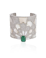 Starburst Emerald Cuff | AMARIS JEWELS | Fine Jewelry 