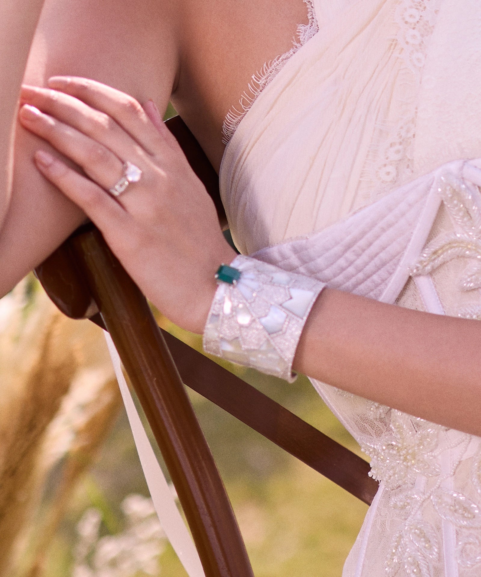 Starburst Emerald Cuff | AMARIS JEWELS | Fine Jewelry 