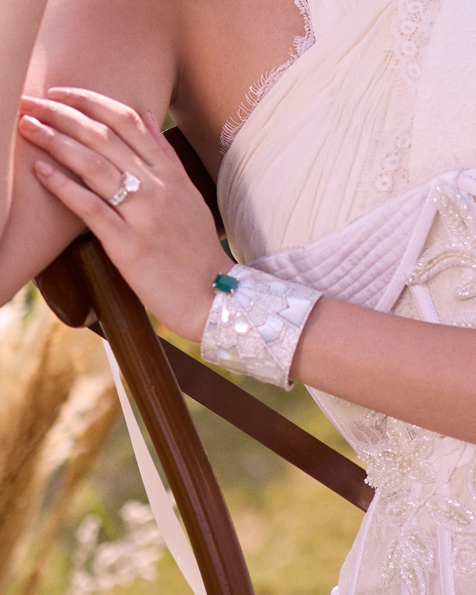 Starburst Emerald Cuff | AMARIS JEWELS | Fine Jewelry 