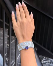 Starbust Tanzanite Cuff (Slim) | AMARIS JEWELS | Fine Jewelry
