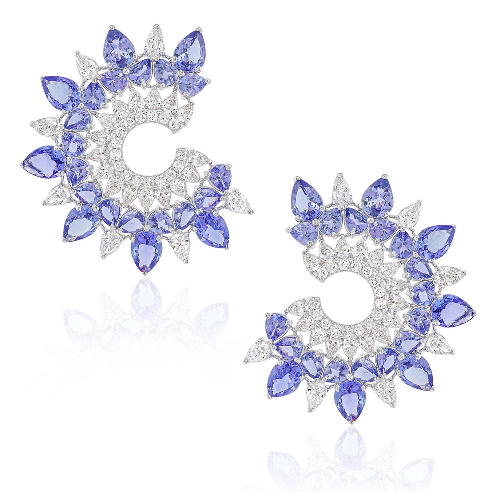 Sunburst Earrings (Tanzanite) | AMARIS JEWELS | Fine Jewelry 