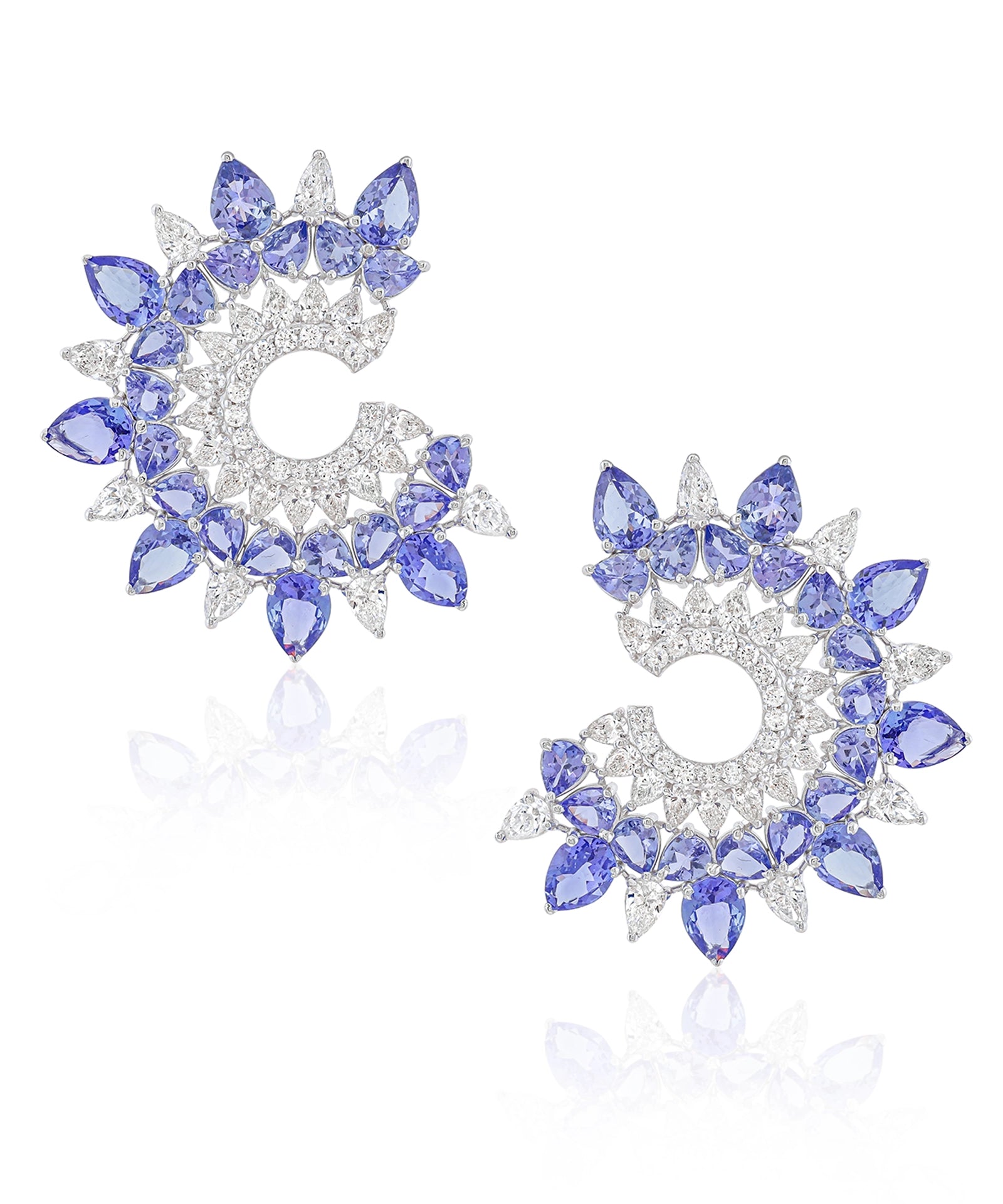 Sunburst Earrings (Tanzanite) | AMARIS JEWELS | Fine Jewelry 