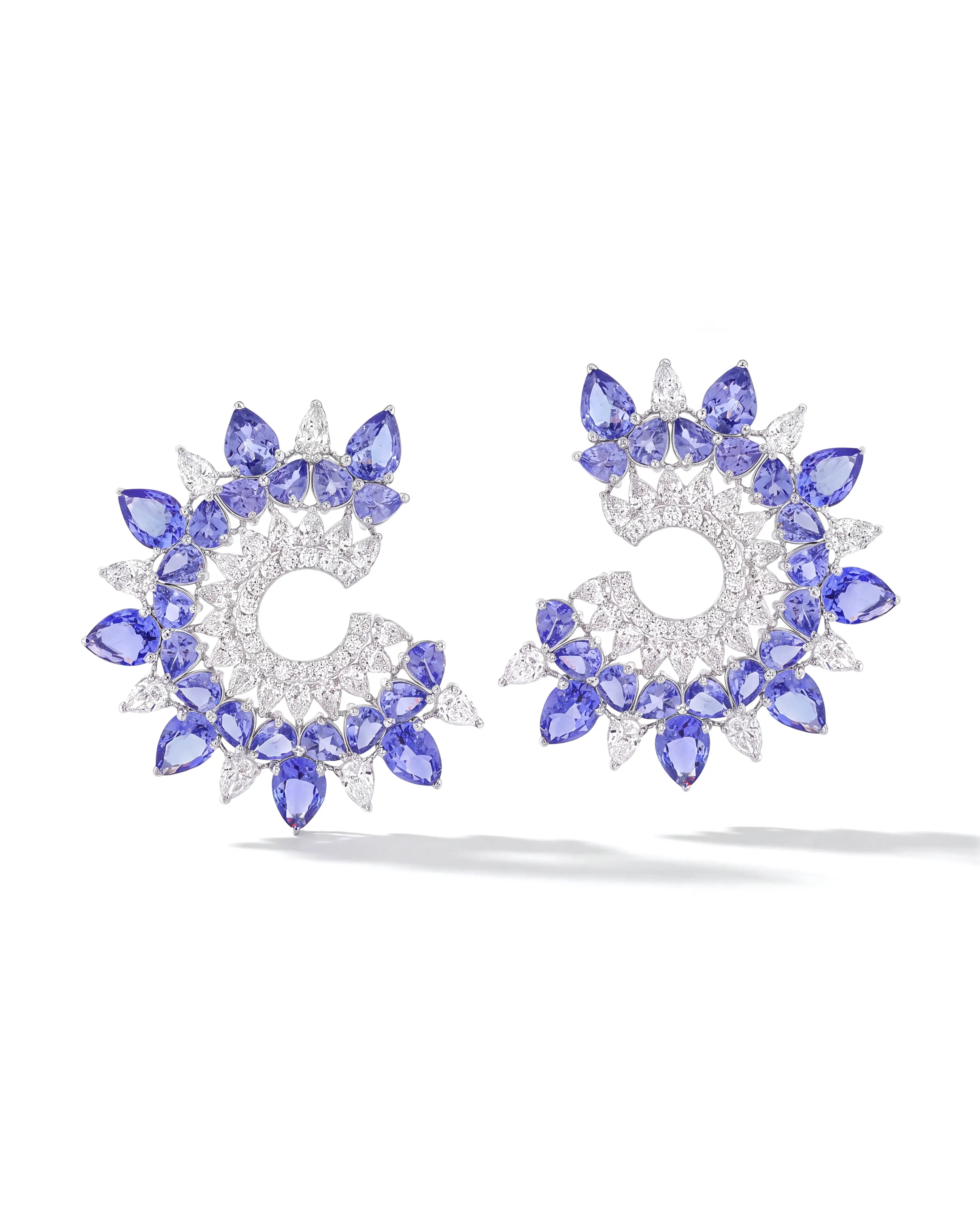 Sunburst Earrings (Tanzanite) | AMARIS JEWELS | Fine Jewelry