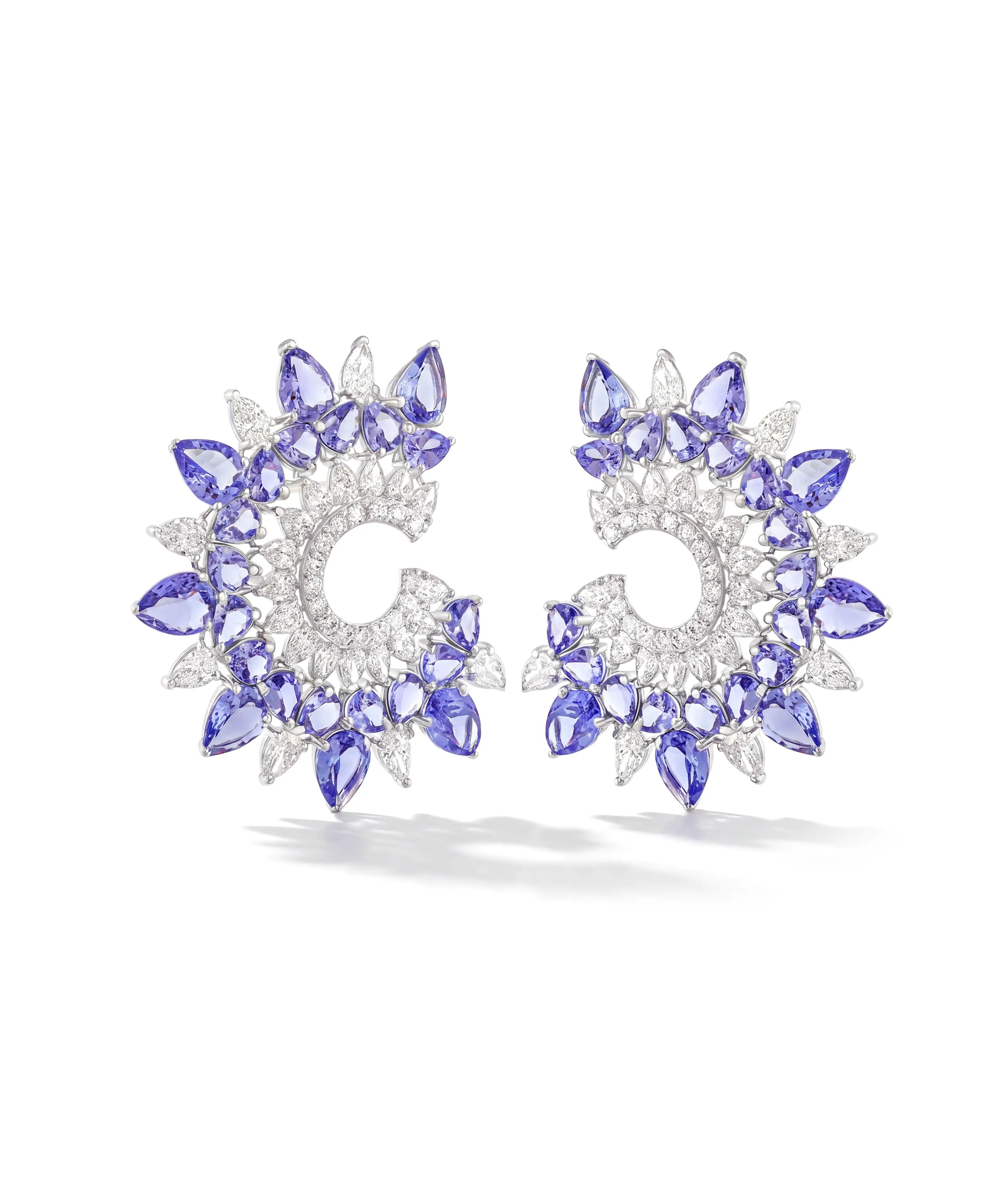 Sunburst Earrings (Tanzanite) | AMARIS JEWELS | Fine Jewelry