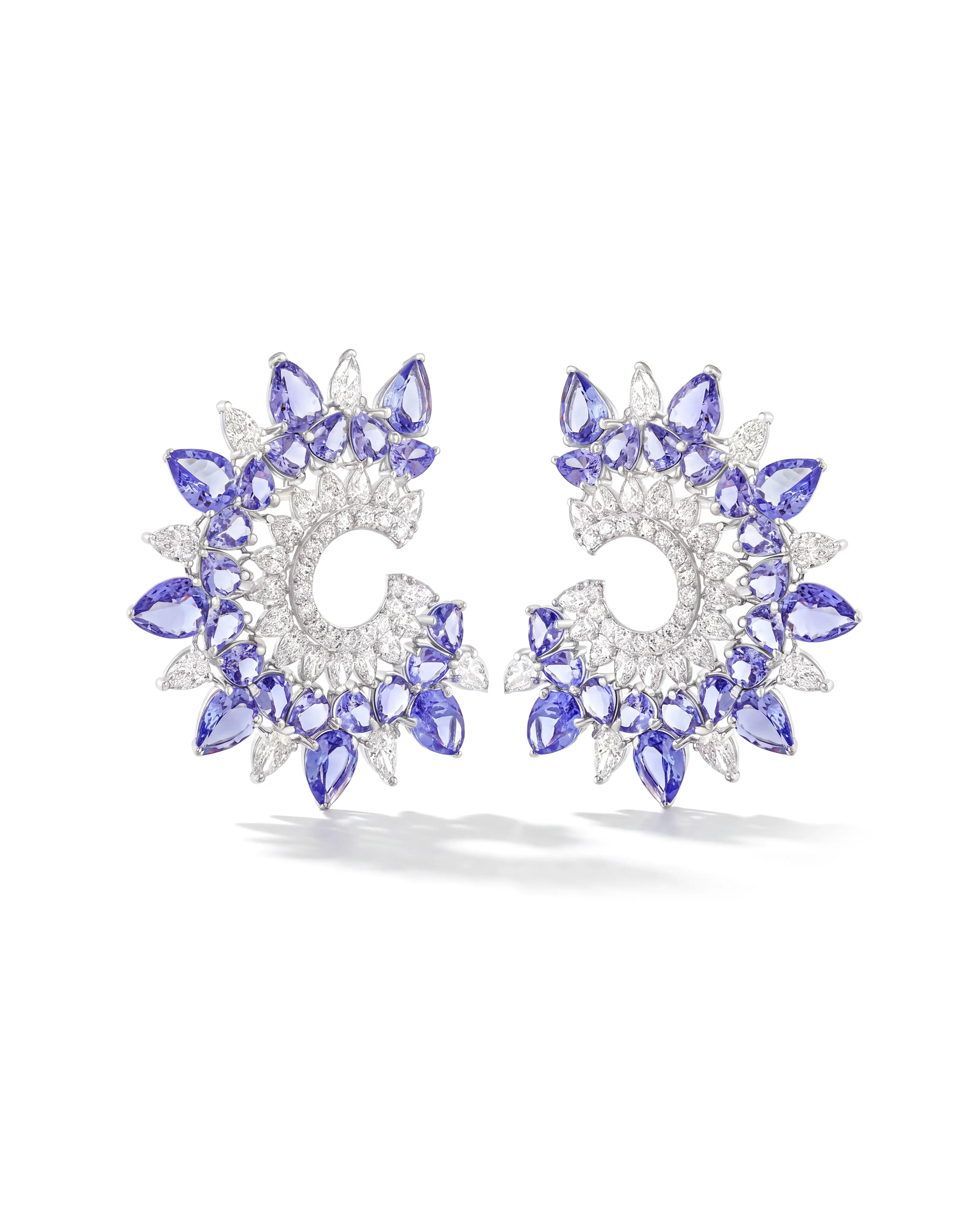 Sunburst Earrings (Tanzanite) | AMARIS JEWELS | Fine Jewelry