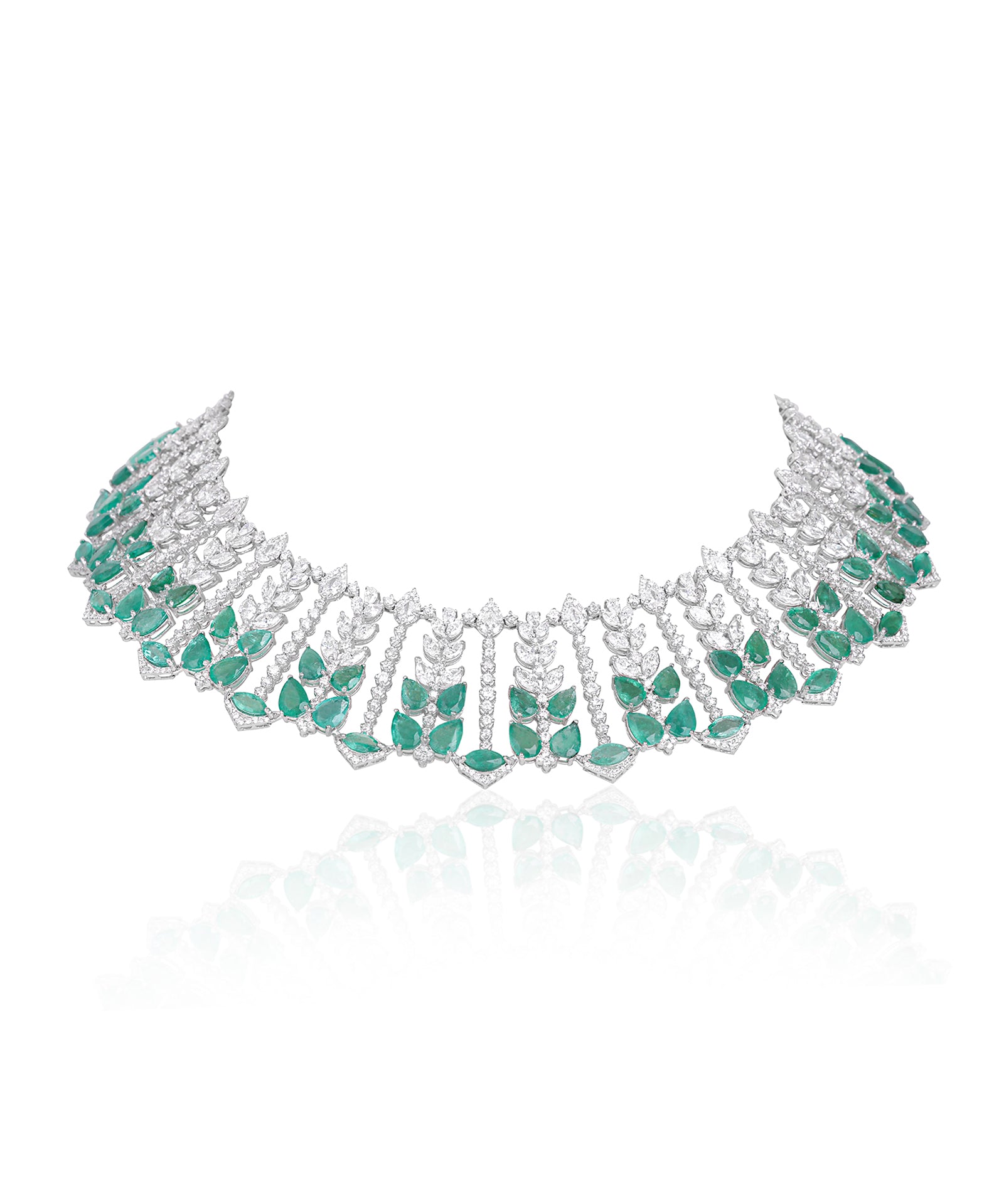 Sunburst Emerald Necklace | AMARIS JEWELS | Fine Jewelry 