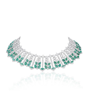 Sunburst Emerald Necklace