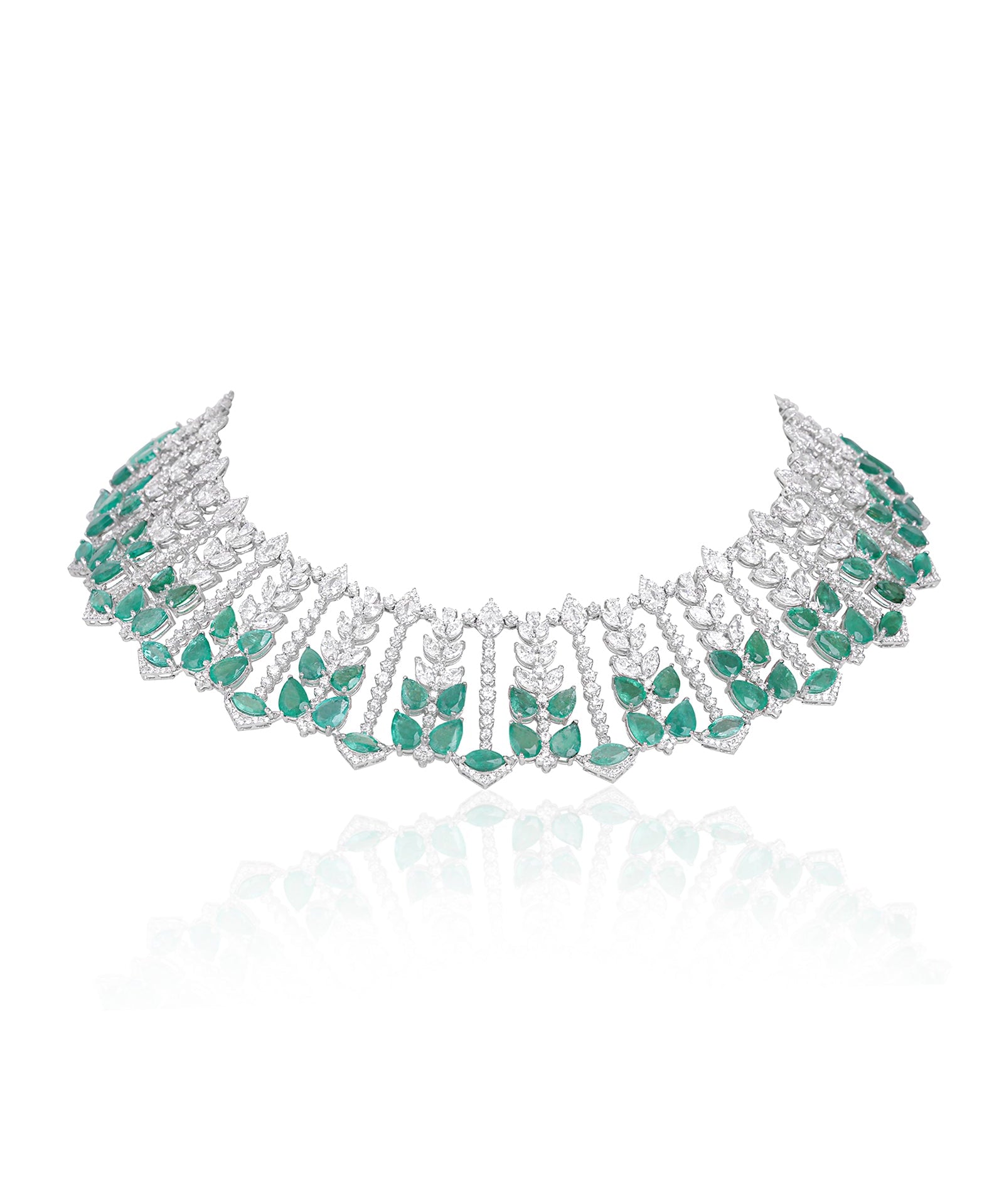 Sunburst Emerald Necklace | AMARIS JEWELS | Fine Jewelry 