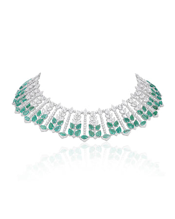Sunburst Emerald Necklace