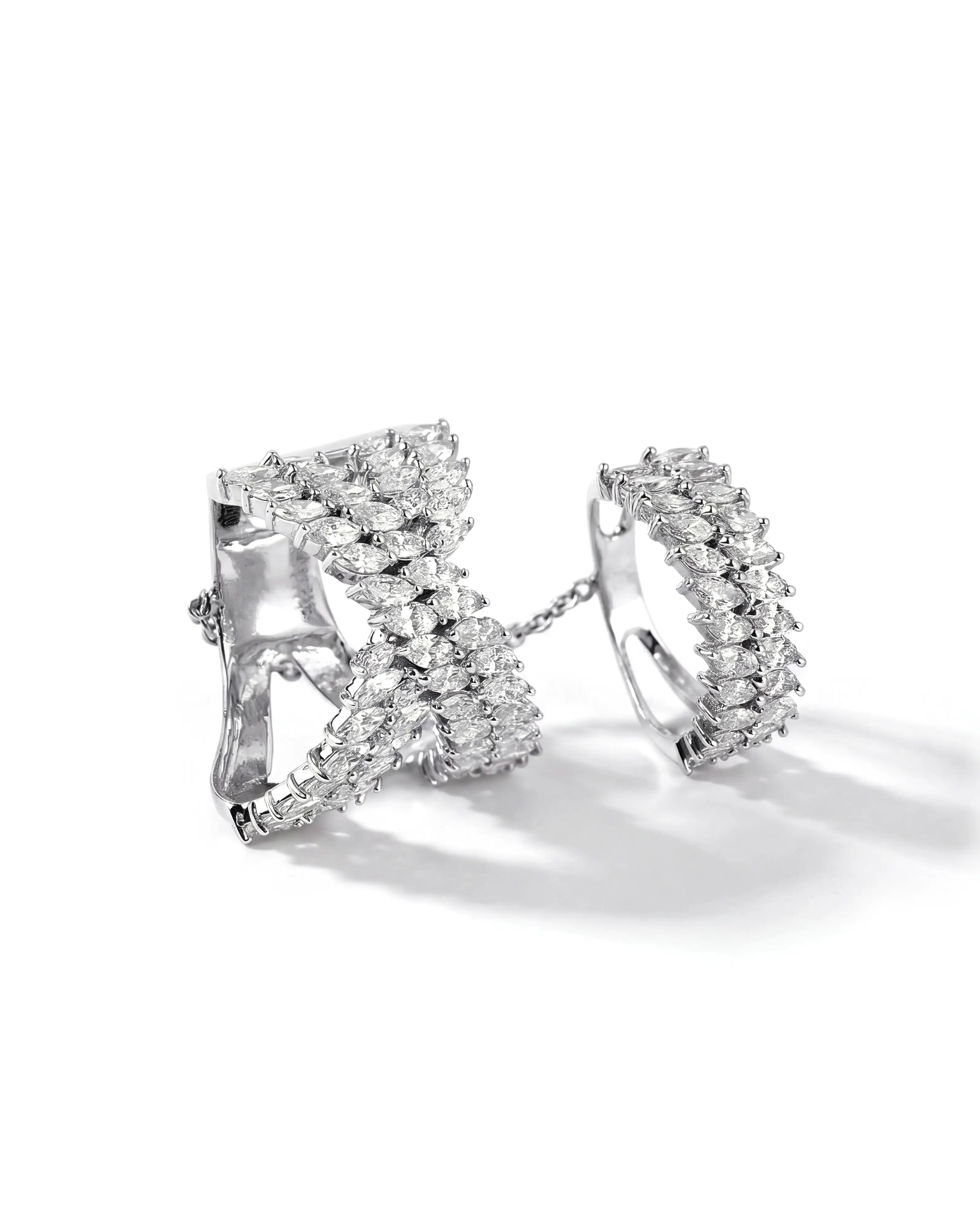 Swish Cross Diamond Ring | AMARIS JEWELS | Fine Jewelry