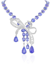 Tanzanite Bow Necklace | AMARIS JEWELS | Fine Jewelry 