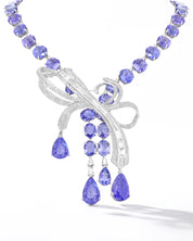 Tanzanite Bow Necklace | AMARIS JEWELS | Fine Jewelry