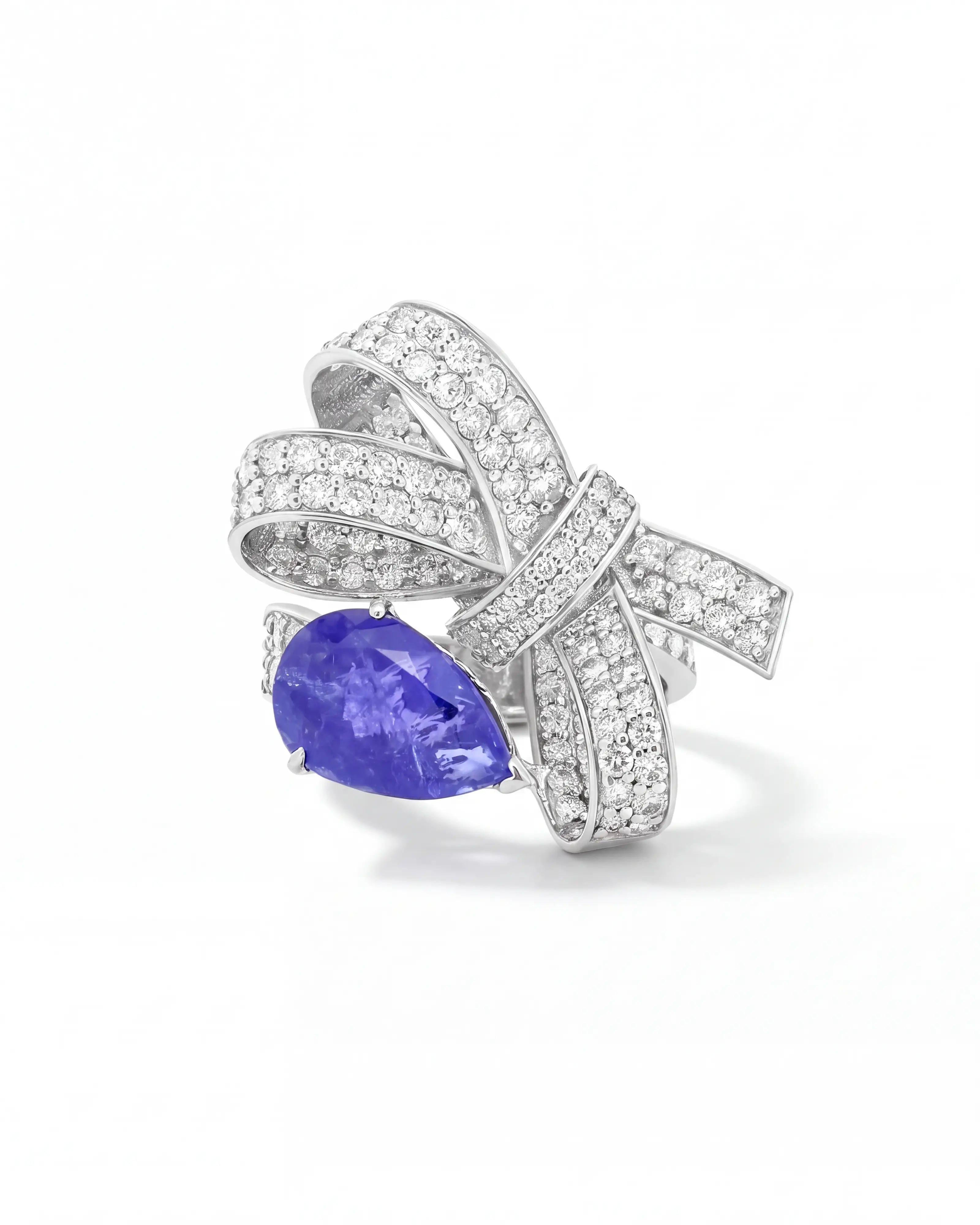 Tanzanite Bow Ring | AMARIS JEWELS | Fine Jewelry