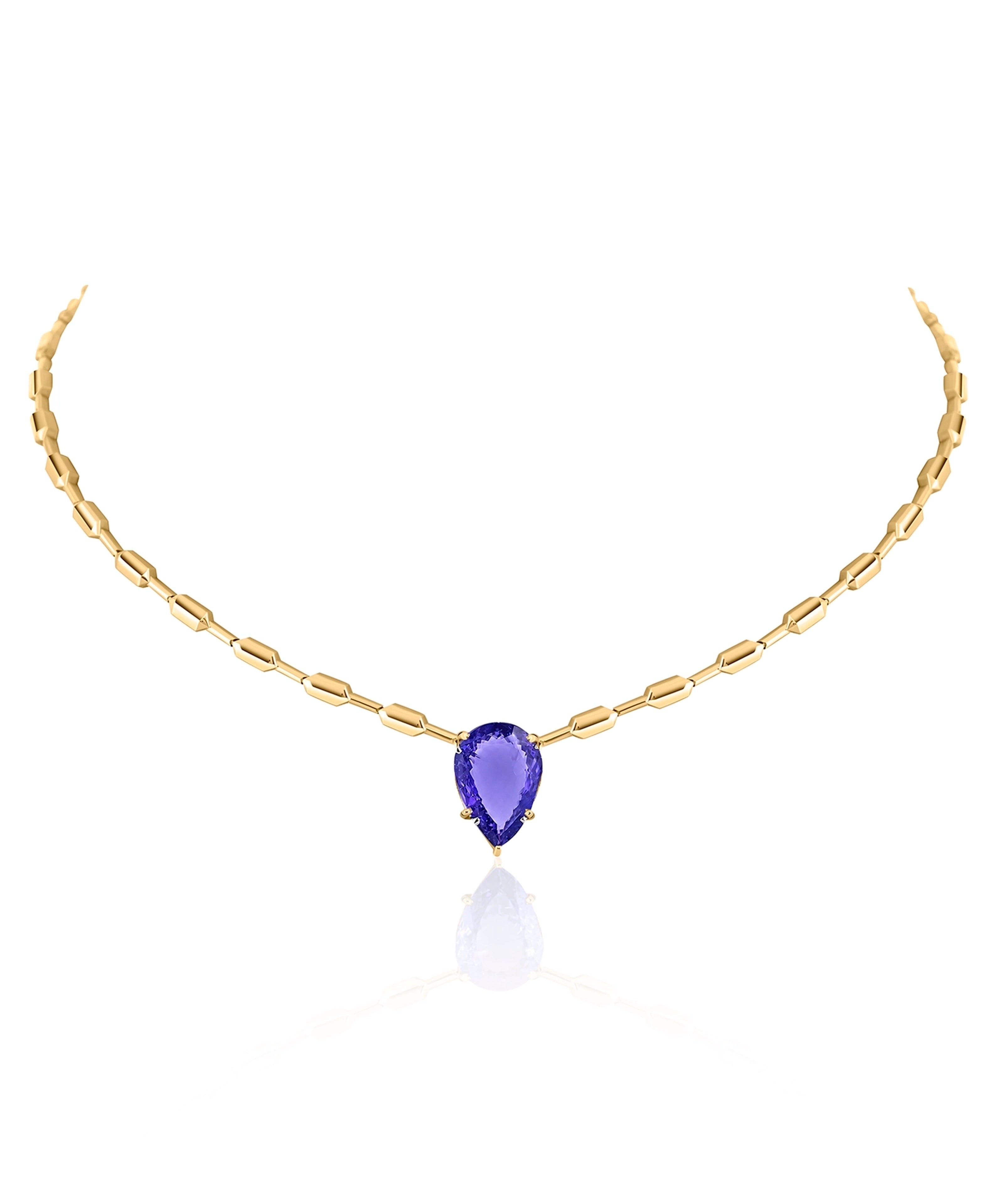 Tanzanite Drop Necklace | AMARIS JEWELS | Fine Jewelry