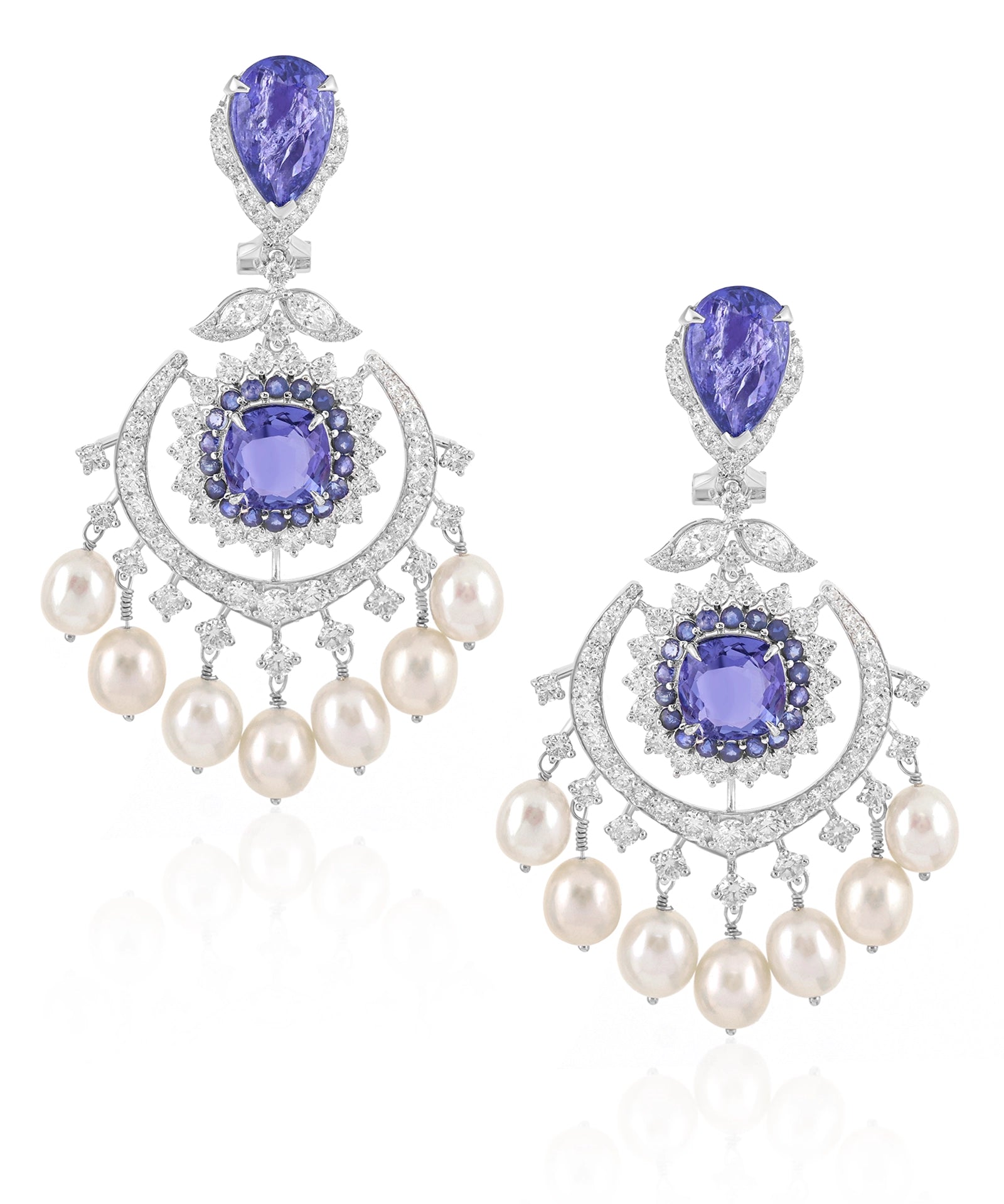 Tanzanite Eclipse Earrings | AMARIS JEWELS | Fine Jewelry 