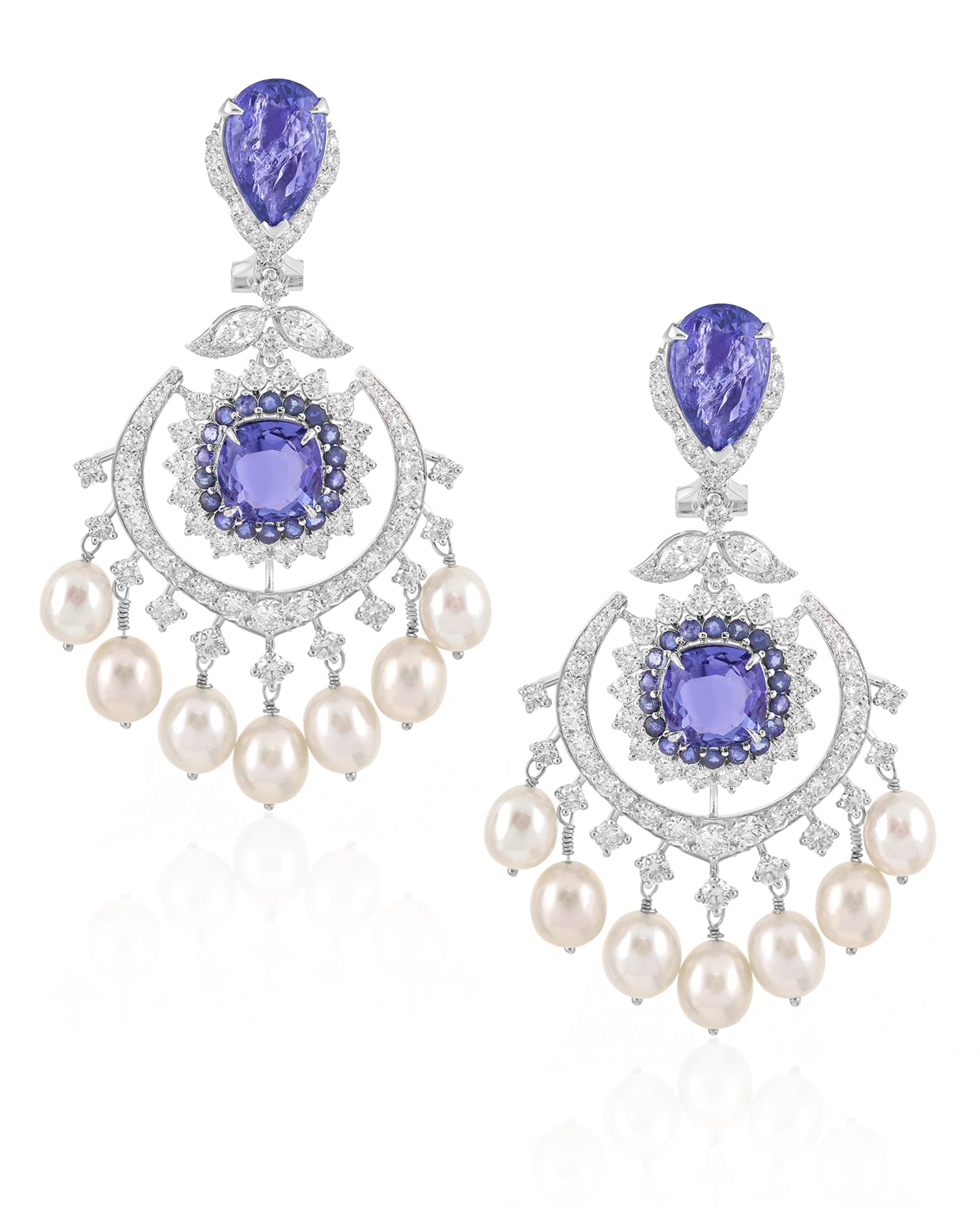 Tanzanite Eclipse Earrings | AMARIS JEWELS | Fine Jewelry 