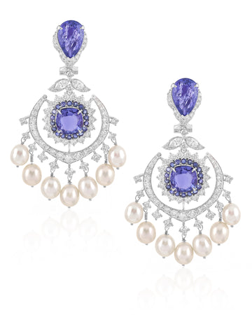 Tanzanite Eclipse Earrings