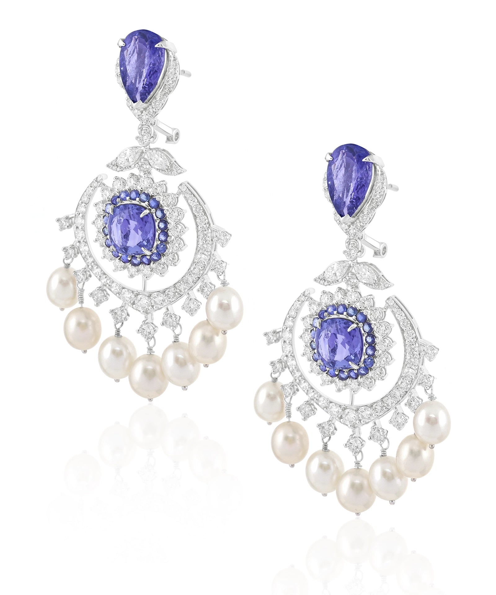 Tanzanite Eclipse Earrings | AMARIS JEWELS | Fine Jewelry 