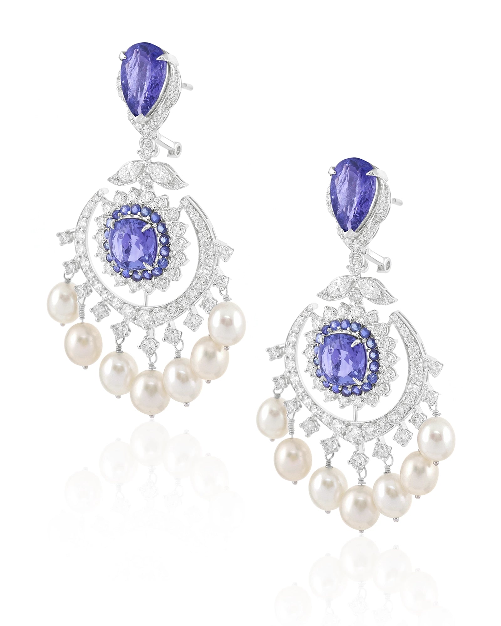 Tanzanite Eclipse Earrings | AMARIS JEWELS | Fine Jewelry 