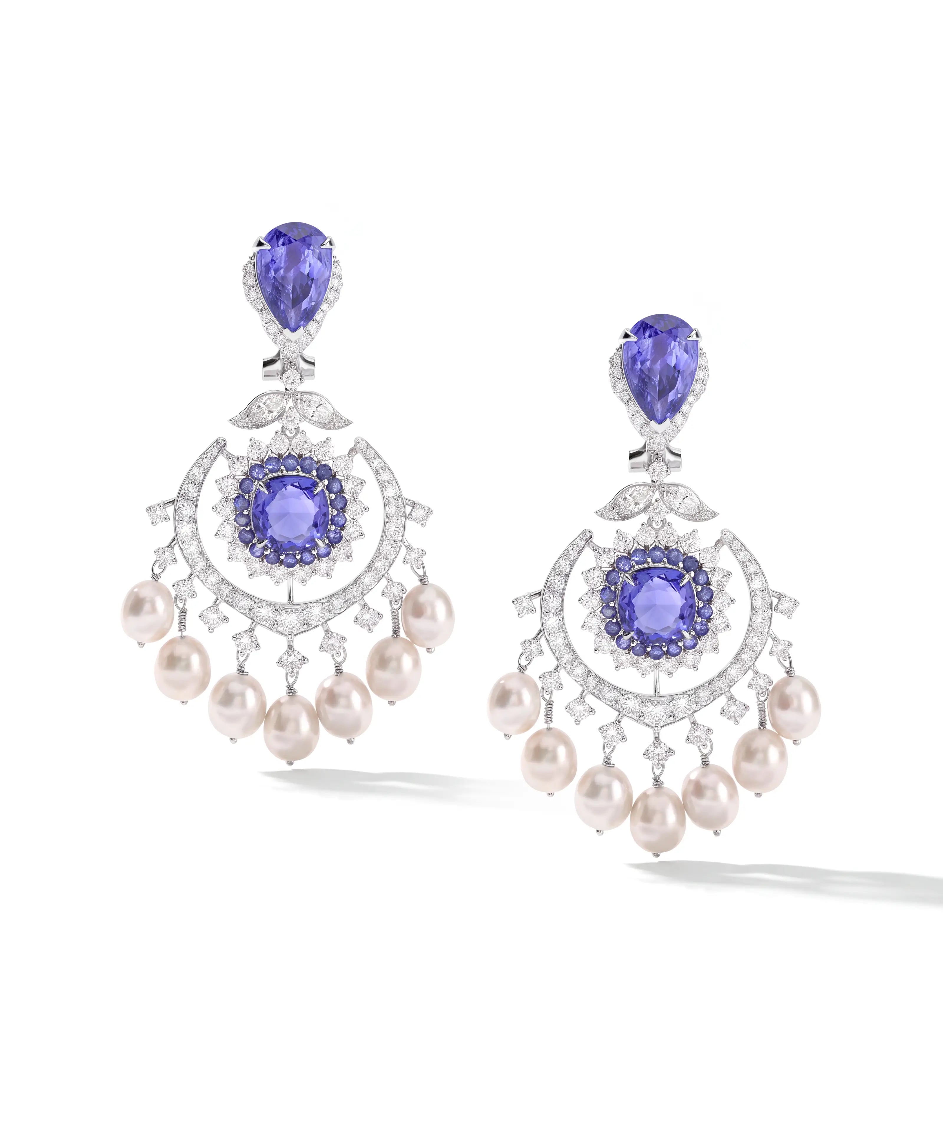 Tanzanite Eclipse Earrings | AMARIS JEWELS | Fine Jewelry