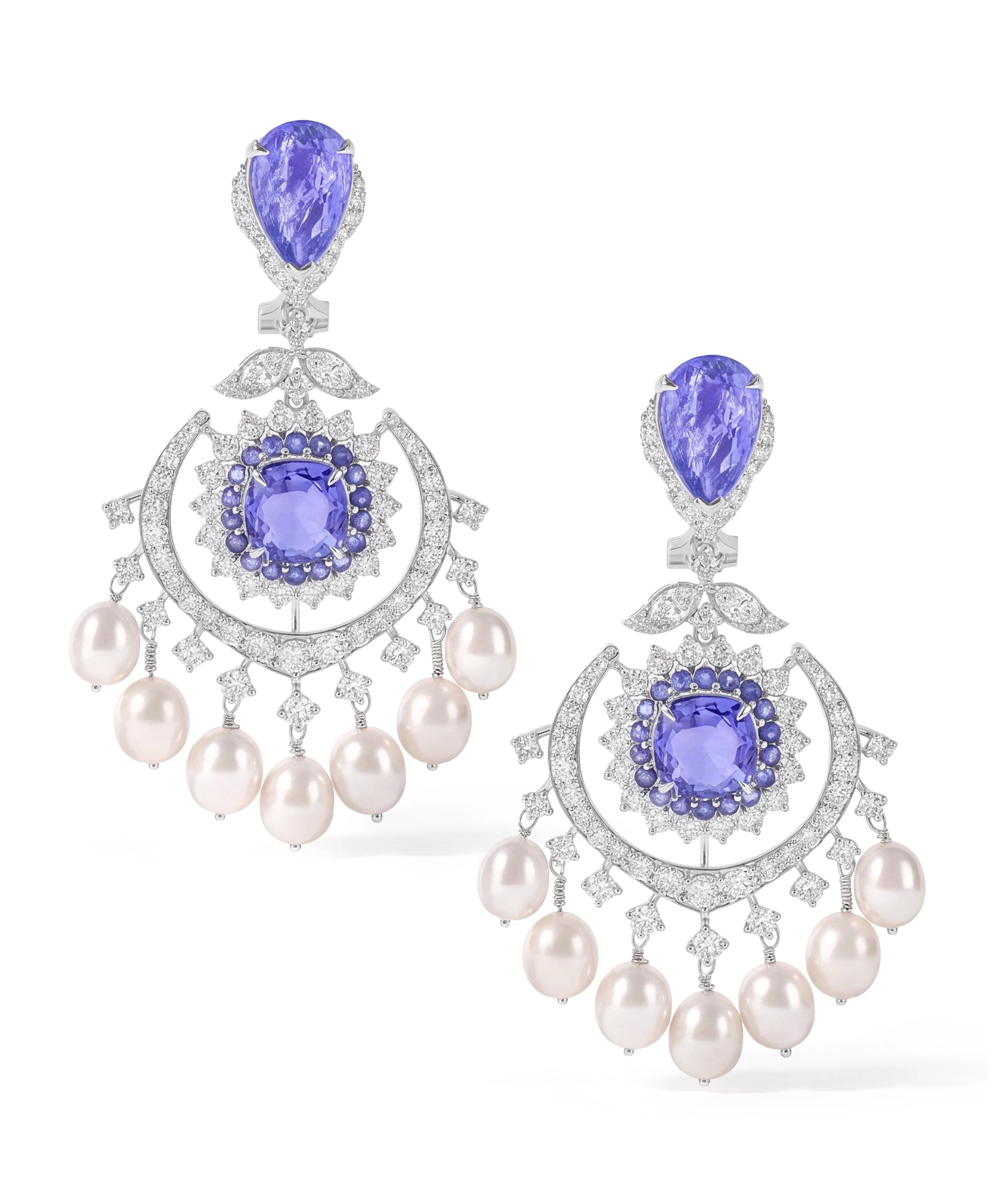 Tanzanite Eclipse Earrings | AMARIS JEWELS | Fine Jewelry
