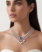 Tanzanite Eclipse Necklace | AMARIS JEWELS | Fine Jewelry