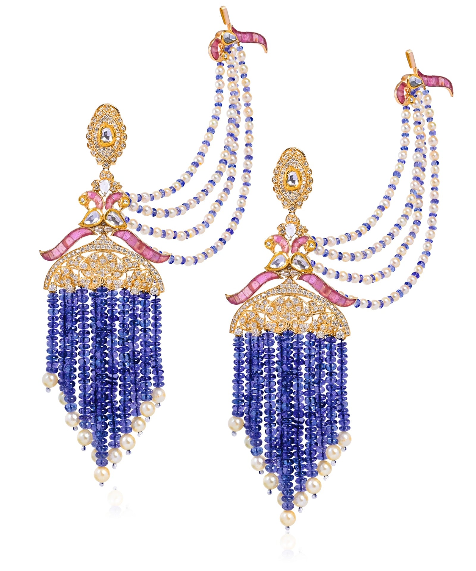 Tanzanite Majesty Chandbalis | AMARIS JEWELS | Fine Jewelry 