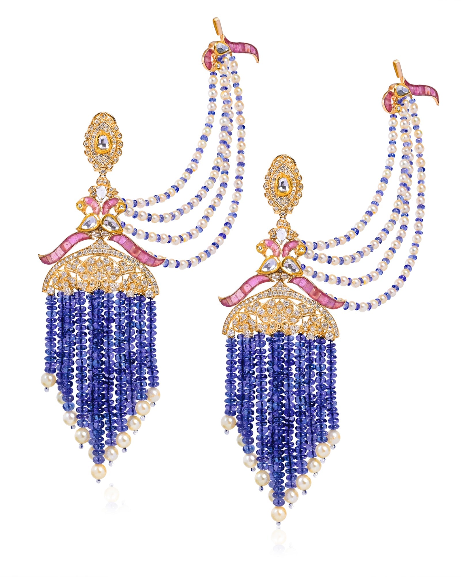 Tanzanite Majesty Chandbalis | AMARIS JEWELS | Fine Jewelry 