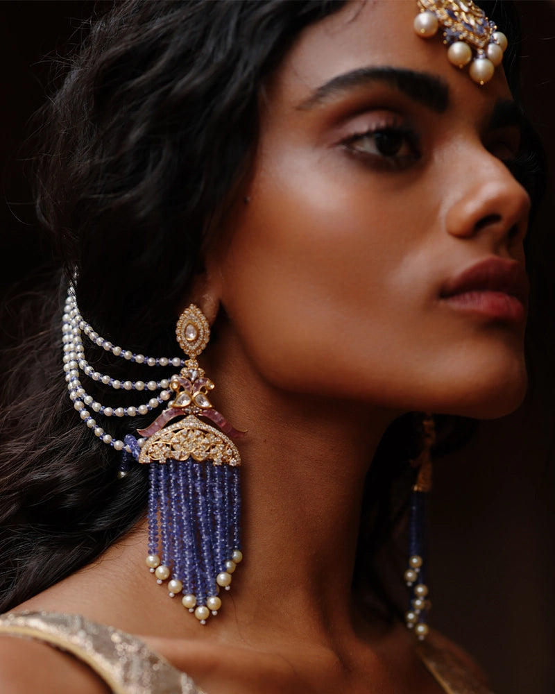 Tanzanite Majesty Chandbalis | AMARIS JEWELS | Fine Jewelry 