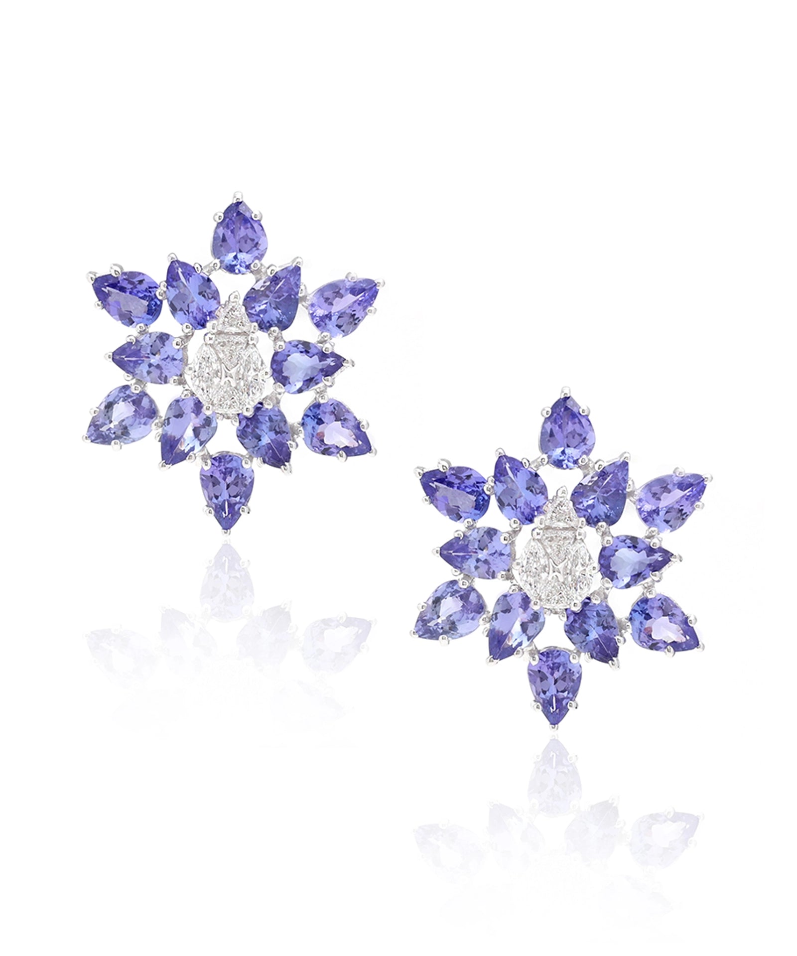 Tanzanite Star Earrings | AMARIS JEWELS | Fine Jewelry 