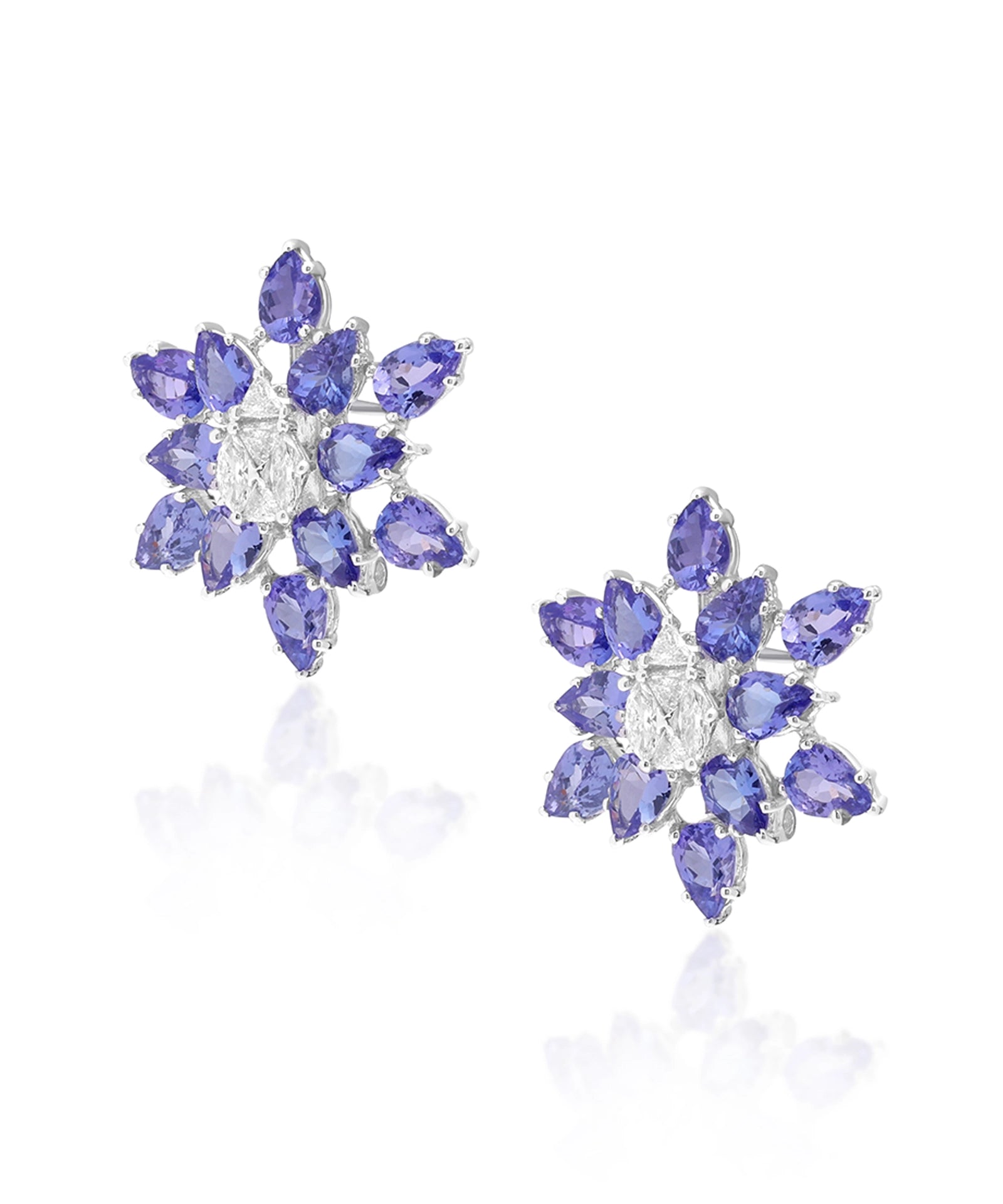 Tanzanite Star Earrings | AMARIS JEWELS | Fine Jewelry 