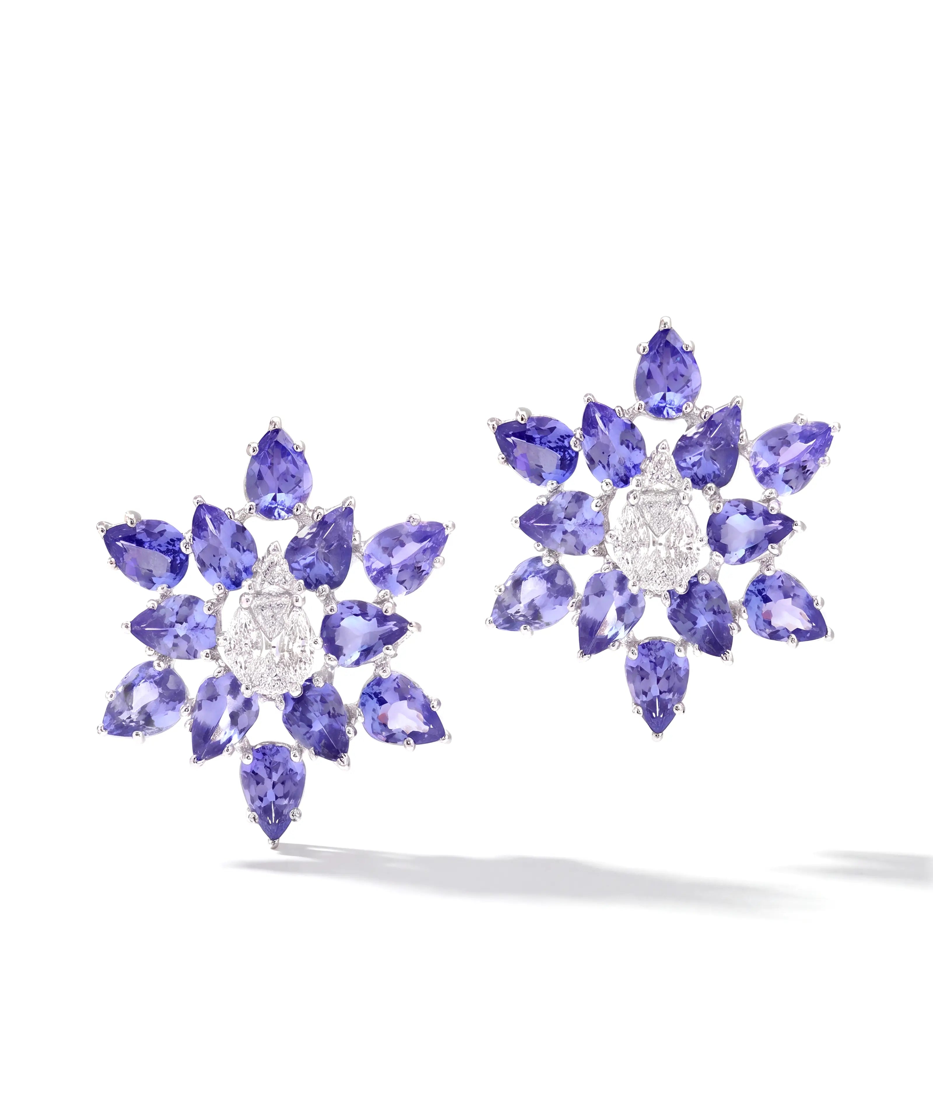 Tanzanite Star Earrings | AMARIS JEWELS | Fine Jewelry