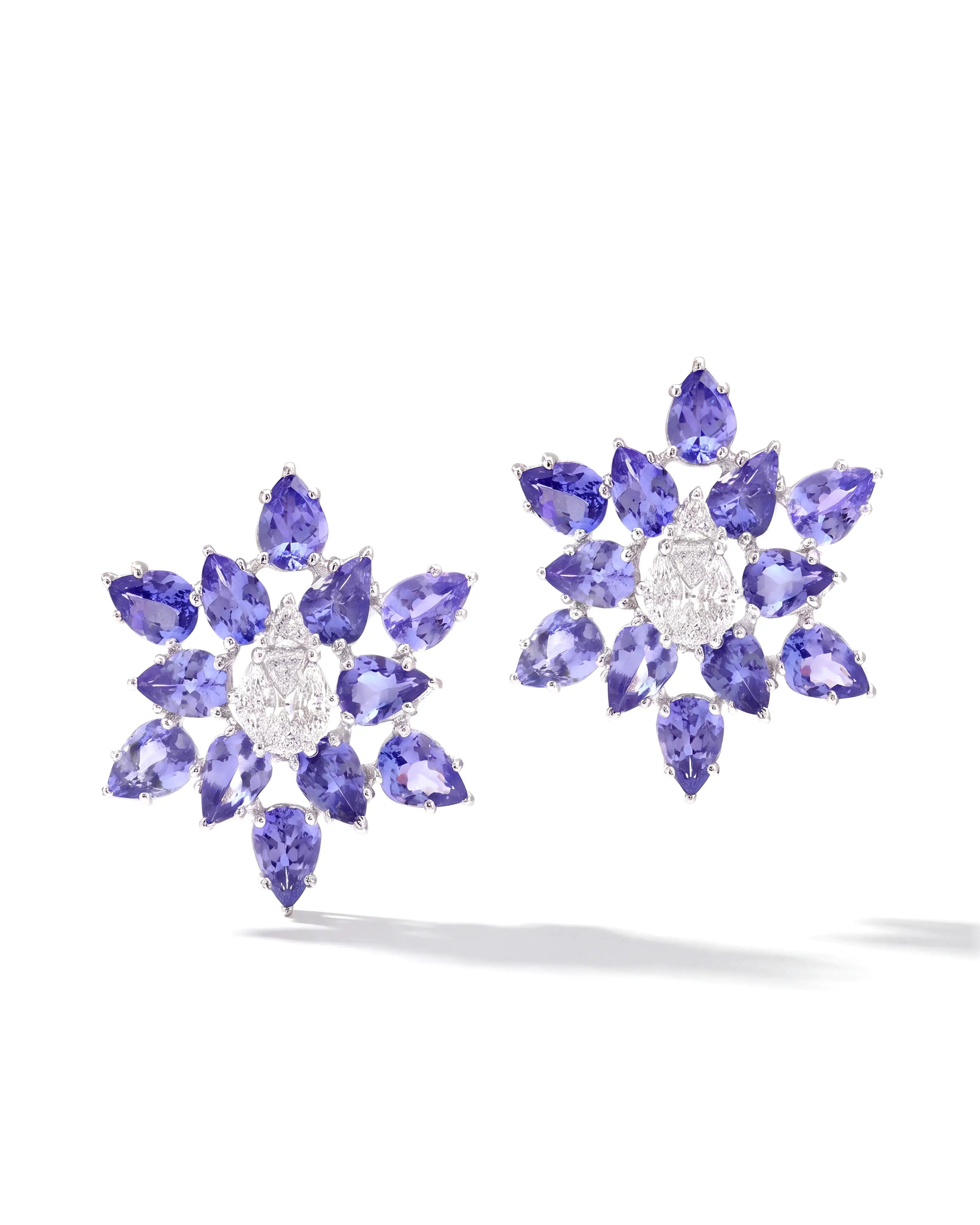 Tanzanite Star Earrings | AMARIS JEWELS | Fine Jewelry