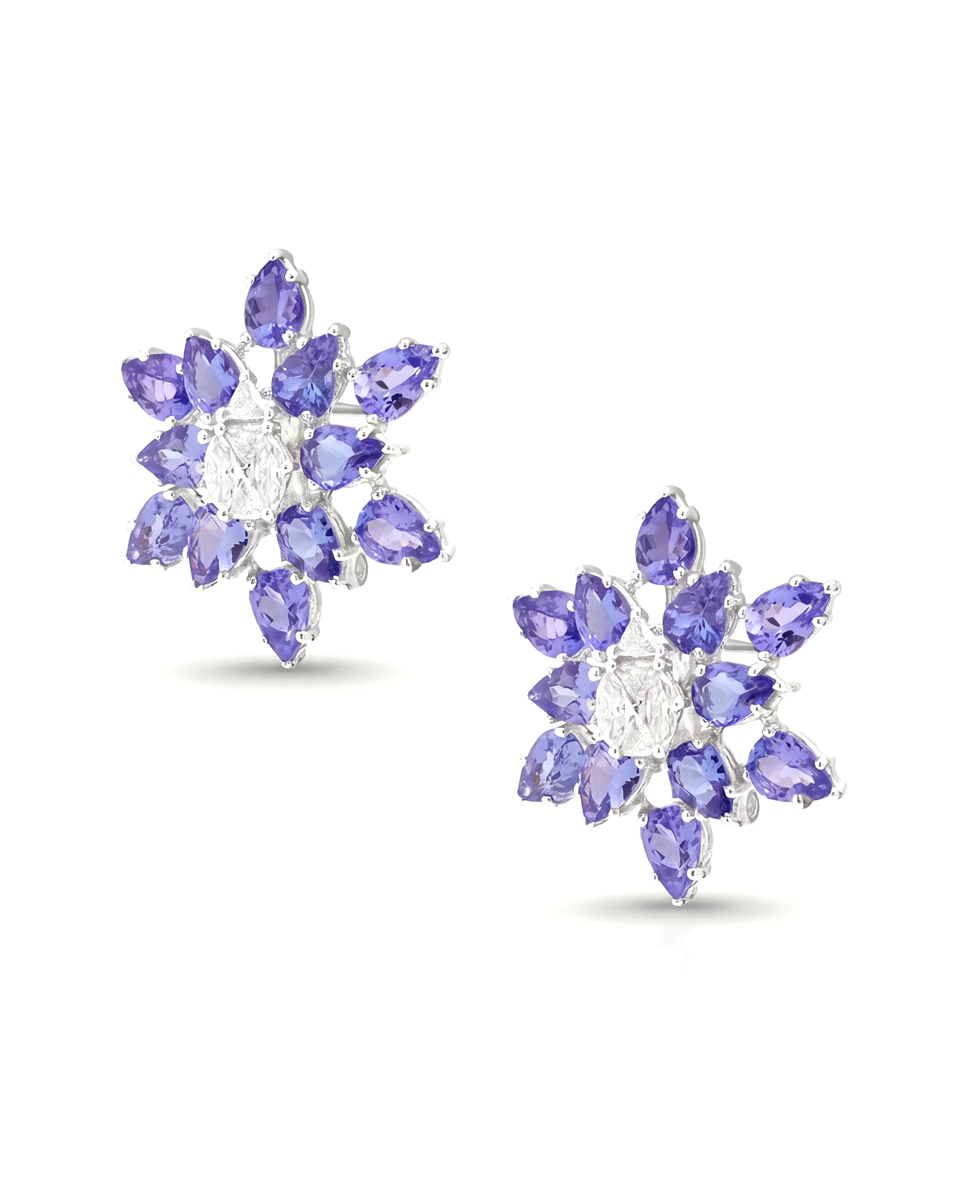 Tanzanite Star Earrings | AMARIS JEWELS | Fine Jewelry